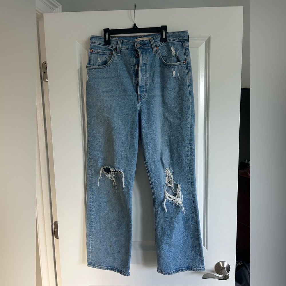 Levi's Light Blue Straight Leg Jeans